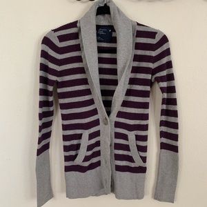 Waffle long sleeved button up shirt